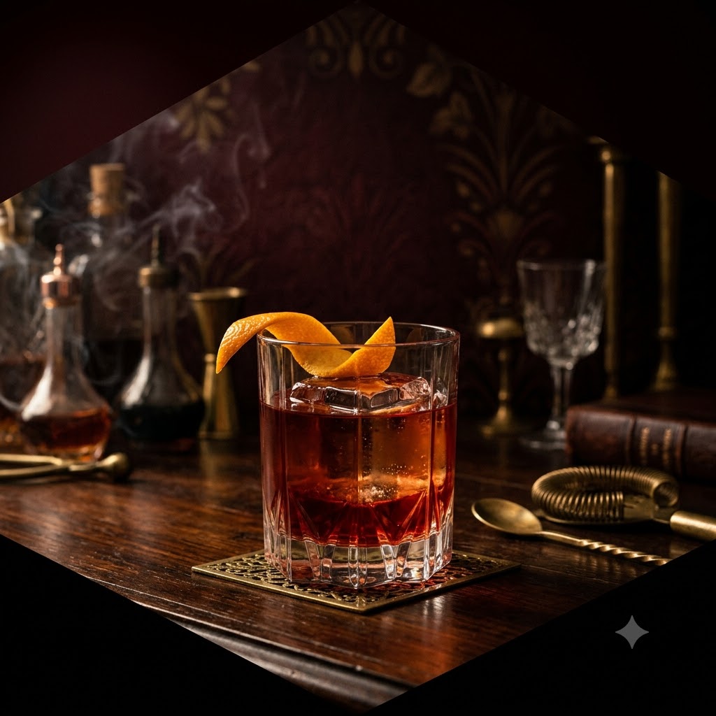 Boulevardier — cocktail M.Bartender